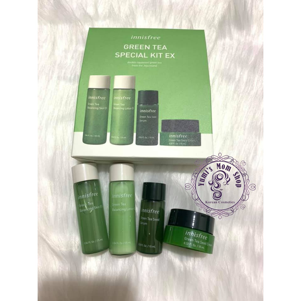 Mẫu mới bộ dưỡng da dùng thử Innisfree Green Tea Special Kit EX