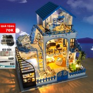 Nhà búp bê có đèn Led Meet Love Sea TYU15B Tặng kèm bộ dụng cụ lắp ráp