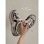 Giày sục nữ Conven Rách , sục nữ độn đế , giày đạp gót nữ đế độn siêu hot