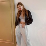 Đồ tập gym , bộ đồ tập thể thao nữ kiểu áo bra cạp chữ và quần jogger