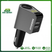 Tẩu Sạc Ô tô, Xe Hơi Hyundai 1 Tẩu Tròn (3 cổng USB) - Có Đèn Led Báo Điện Áp