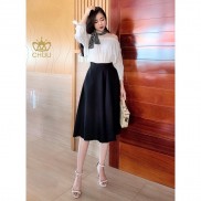 Quần ống rộng giả chân váy suông midi có size CHUU Q2089